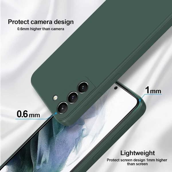 Samsung S21 FE Kuminen Matt Green Shell Liquid - vihreä