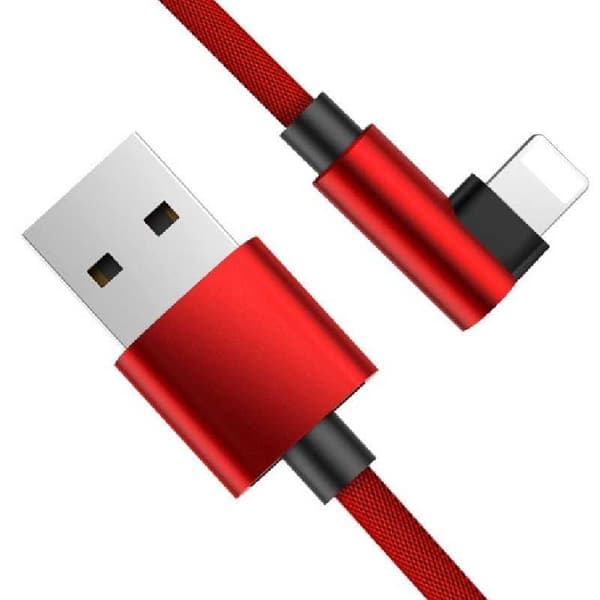 3m Slitstark Flätad Metallic Lightning Kabel Quick Charge 3.0