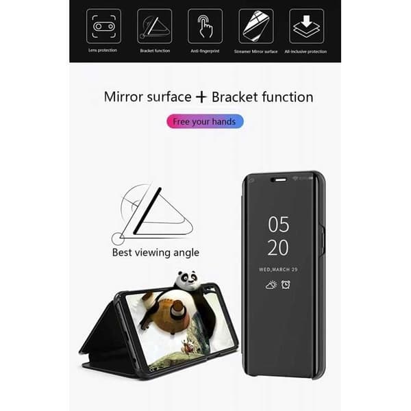 Samsung A55 5G Smart Flipfodral Clear View Standing V2 Rocket