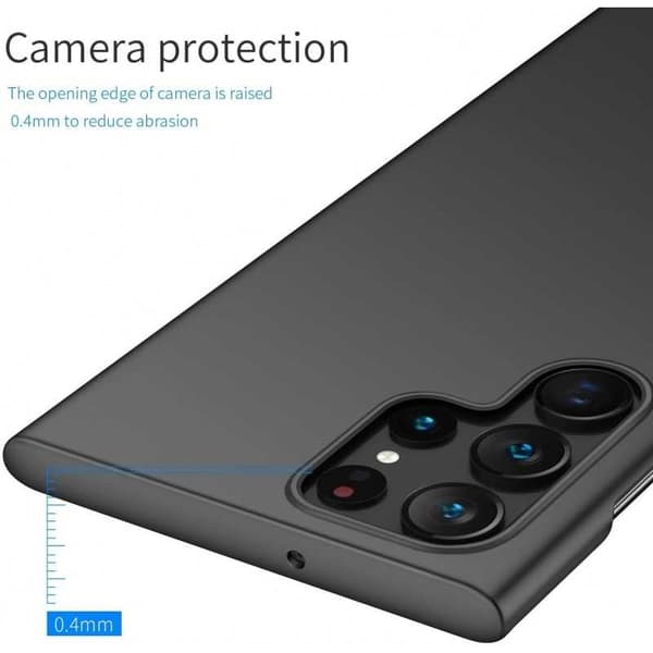 Samsung S22 Ultra Tunt Mattsvart Skal Basic V2