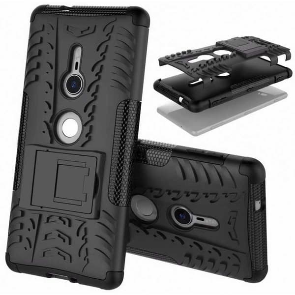 Xperia XZ3 Iskunkestävä suojus Active Supportilla