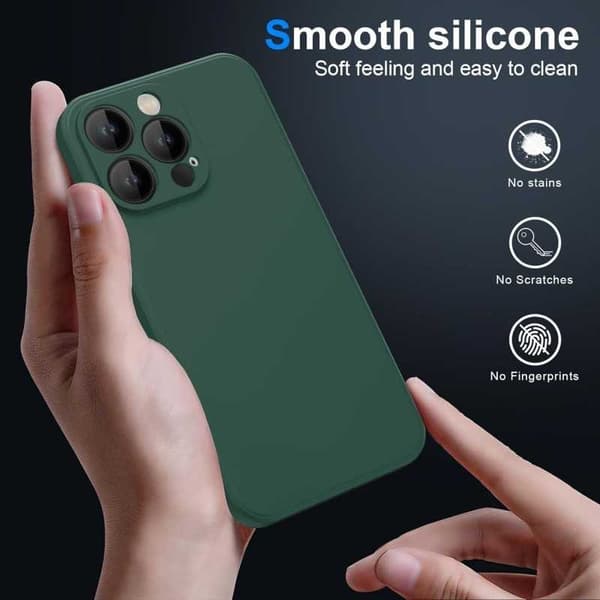 iPhone 14 Pro Kuminen Matt Green Shell Liquid - vihreä