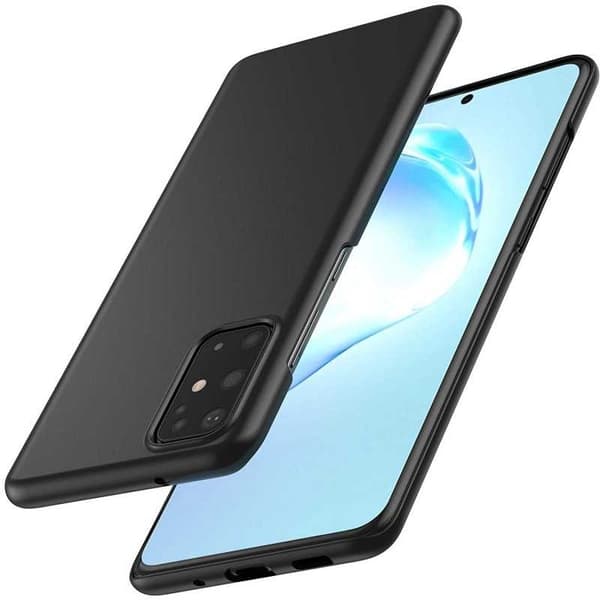 Samsung S20 FE Erittäin ohut kumipinnoitettu mattamusta Cover Basic V2