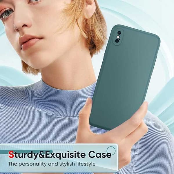 iPhone XS / X Kuminen Matt Green Shell Liquid - vihreä