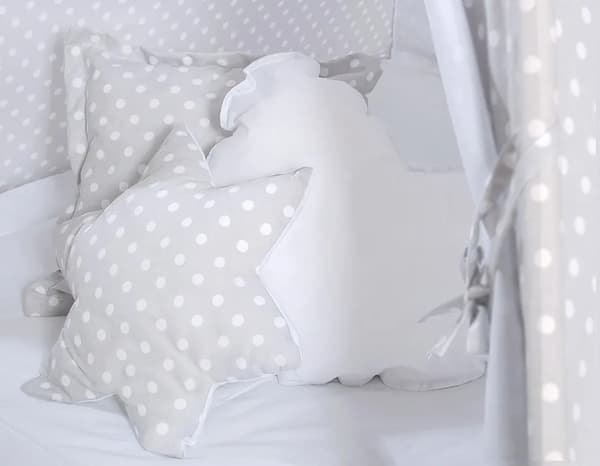 Tipi-tält för barn med matta och kuddar Grå 150 cm
