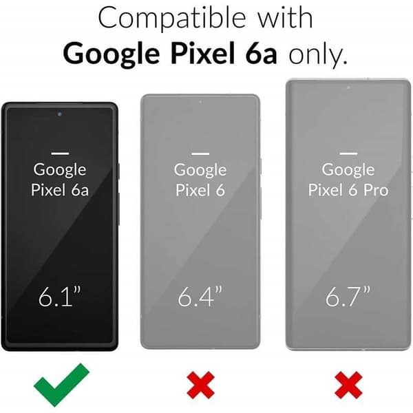 Google Pixel 6A iskuja vaimentava silikonikotelo Simple