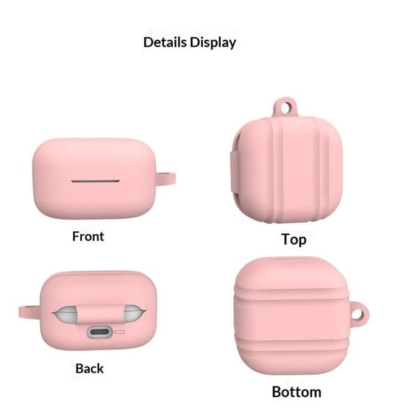 Galaxy Buds 4 / 4 Pro Skal Med Karbinhake Silikon Vit
