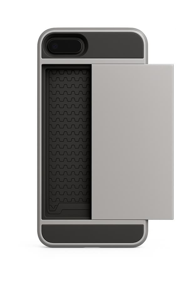 iPhone 7/8 Plus Skal Med Kortfack - Grå