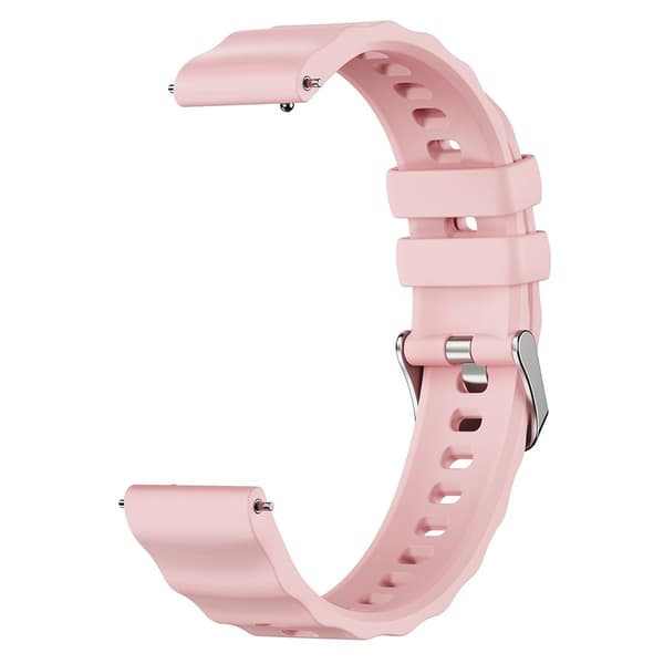 Klockarmband 18 mm Quick Release Wave Silikon Rosa