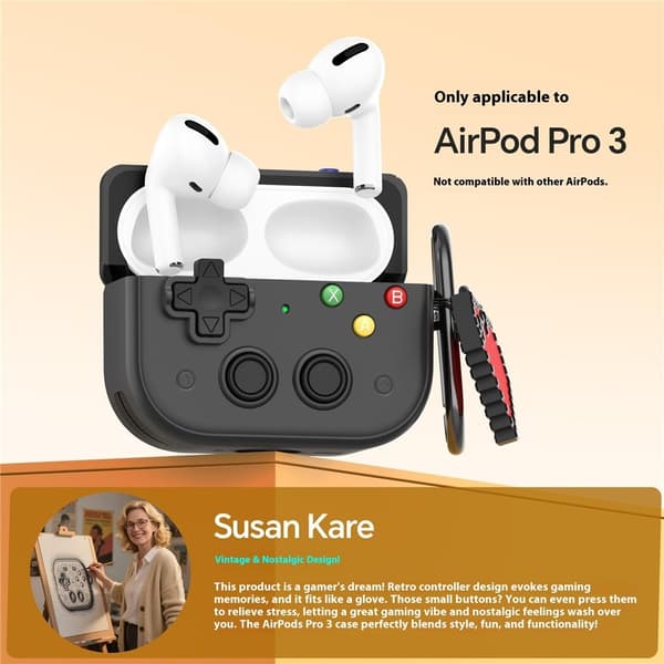 AirPods Pro 3 Skal Game Console Grå