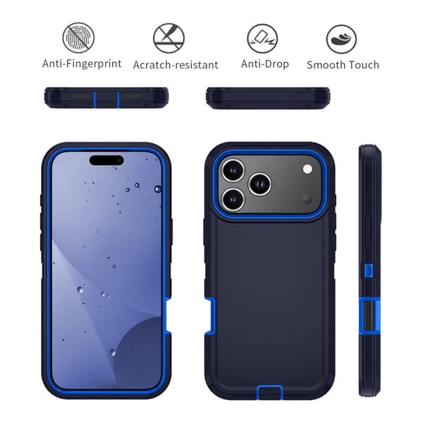 iPhone 17 Pro Skal Extreme Shockproof Hybrid Blå