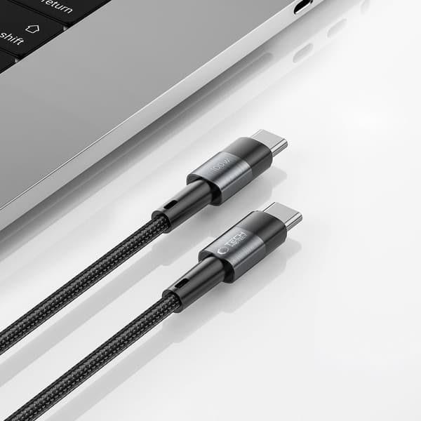Tech-Protect 3 m 100W/5A PD USB-C - USB-C Kabel UltraBoost Grå
