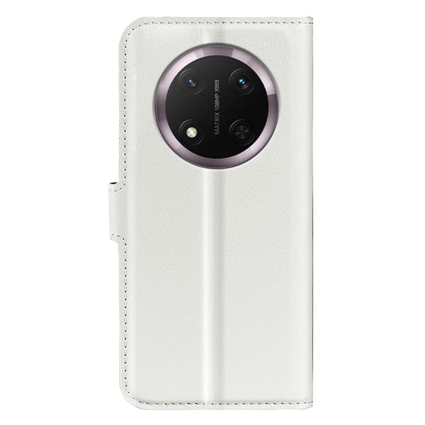 Honor Magic7 Lite Fodral Litchi Läder Vit