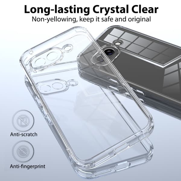 Google Pixel 10a Skal Shockproof Hybrid Transparent