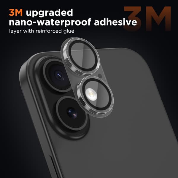 Tech-Protect iPhone 17 Linsskydd CamFull Fit+ Transparent