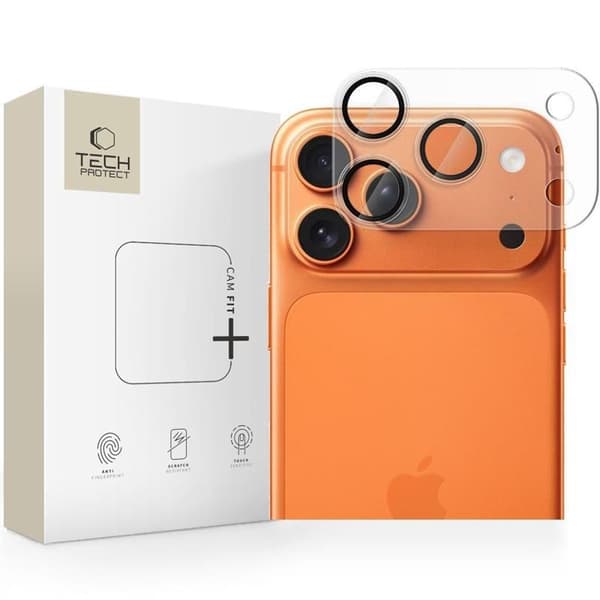 Tech-Protect iPhone 17 Pro Linsskydd CamFull Fit+ Transparent