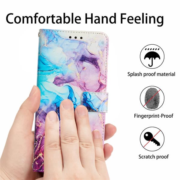 Google Pixel 10a Fodral Marmor Rosa / Lila