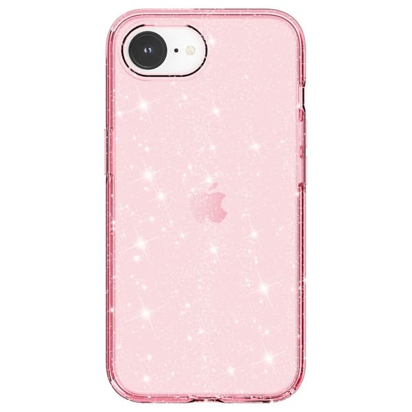 iPhone 17e / 16e Skal Glitter Shockproof Rosa