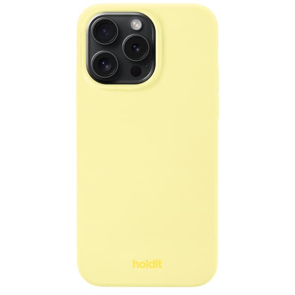 holdit iPhone 15 Pro Max Mobilskal Silikon Lemonade