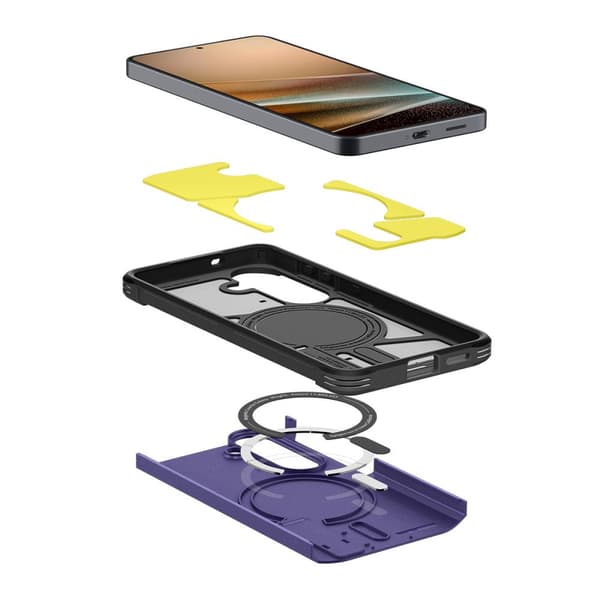 Spigen Galaxy S26 Plus Skal MagSafe Tough Armor Ash Violet