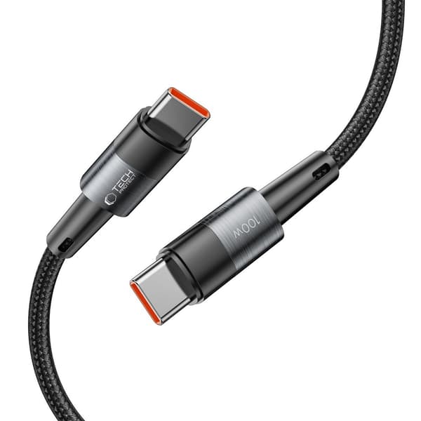 Tech-Protect 3 m 100W/5A PD USB-C - USB-C Kabel UltraBoost Grå