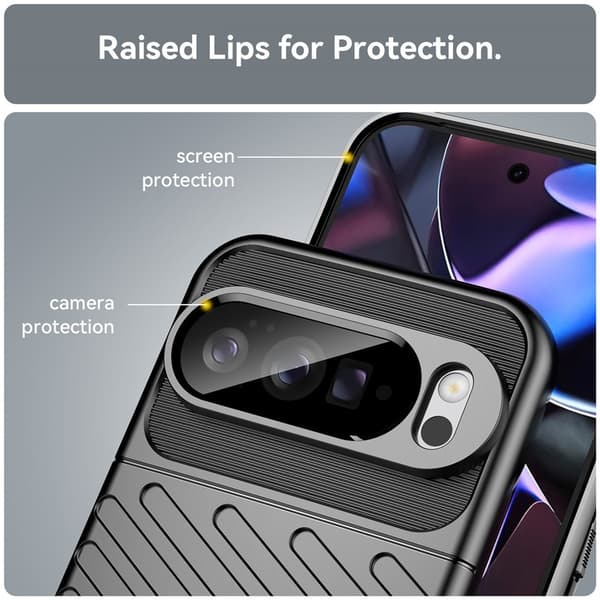Google Pixel 10 Pro XL Skal Twill Textur Svart