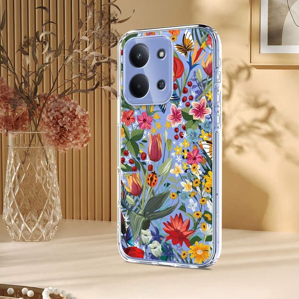 Xiaomi Redmi 15C Skal Med Tryck Blommor