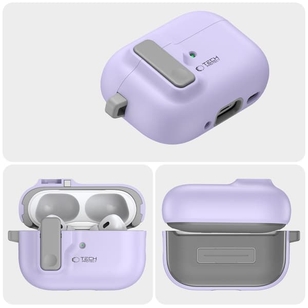 Tech-Protect AirPods Pro 2/1 Skal Slim Hook Lavender