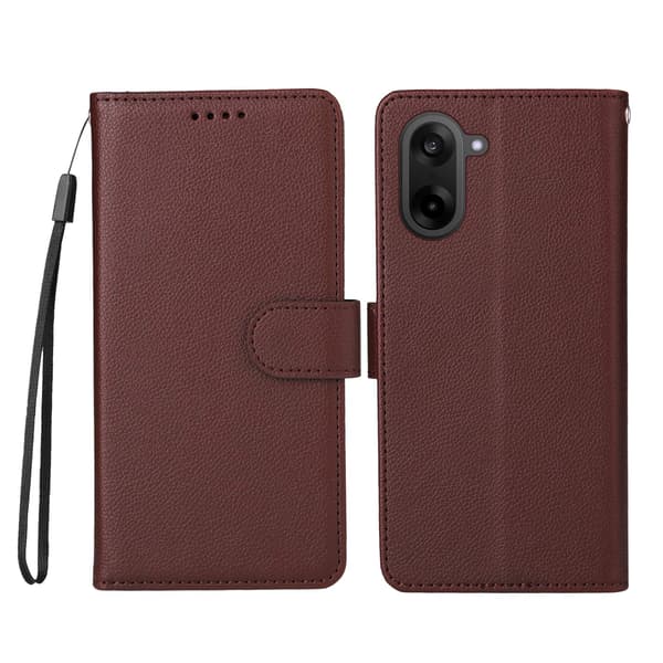 OnePlus Nord CE5 Plånboksfodral Läder Brun