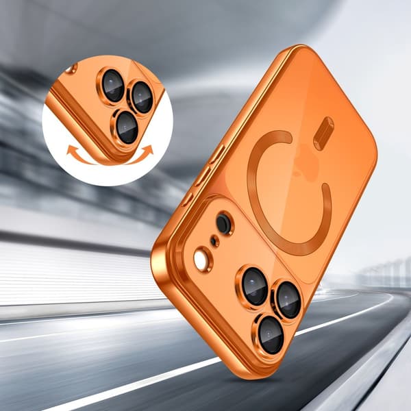 Tech-Protect iPhone 17 Pro Max Skal MagSafe MagFlex Cosmic Orange