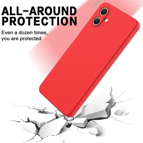Samsung Galaxy A07 Skal Liquid Silikon Röd