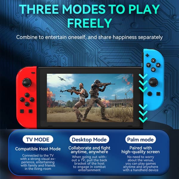Nintendo Switch Joy-Con Kontroll RGB Vit