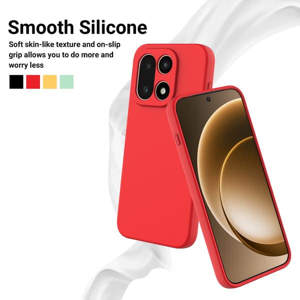 OnePlus 15 Skal Liquid Silikon Röd