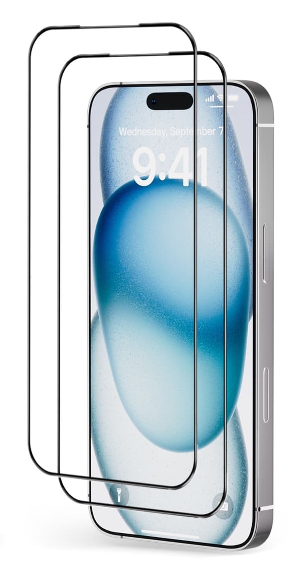 iPhone 17 Pro Skärmskydd [2-Pack] – Heltäckande Härdat Glas