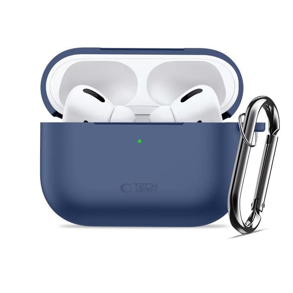Tech-Protect AirPods Pro 3 Skal Silikon Hook Navy Blue