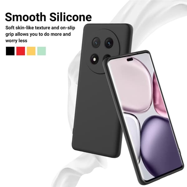 Honor Magic7 Lite Skal Liquid Silikon Svart