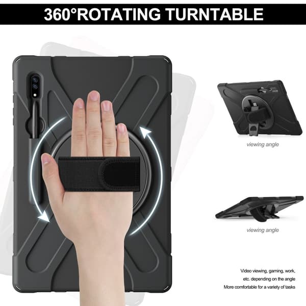 Galaxy Tab S8 Ultra Skal X-Shape Shockproof Kickstand