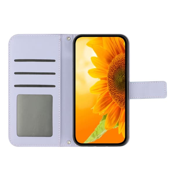 OnePlus 15 Fodral Solros Tryck Lila