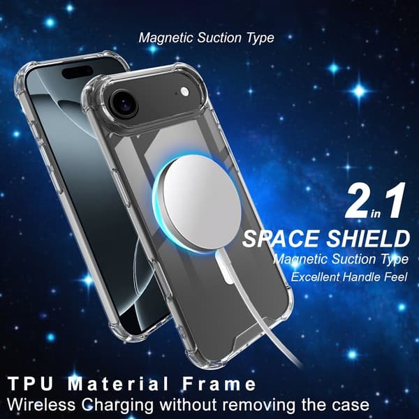 IMAK iPhone Air Skal MagSafe Shockproof Transparent