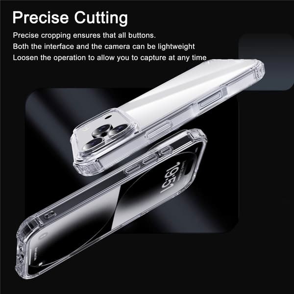IPAKY iPhone 17 Pro Max Skal Shockproof Transparent