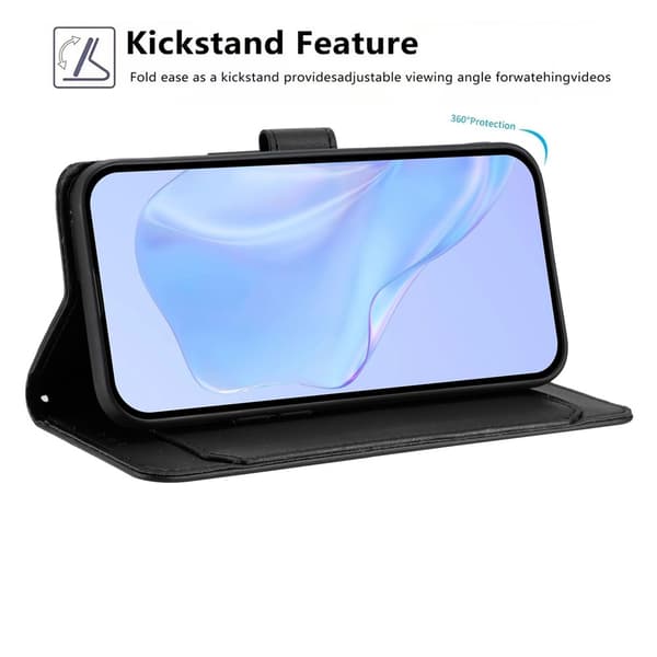 Honor 400 Lite Plånboksfodral Läder Svart