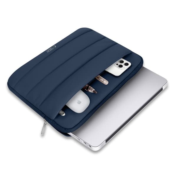 Tech-Protect Laptop Fodral 13-14" Fluffy Navy Blue