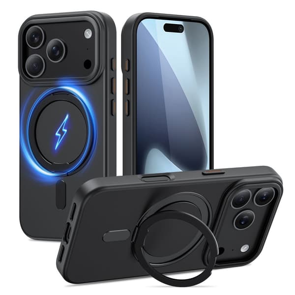 Tech-Protect iPhone 17 Pro Skal MagSafe MagRing Svart