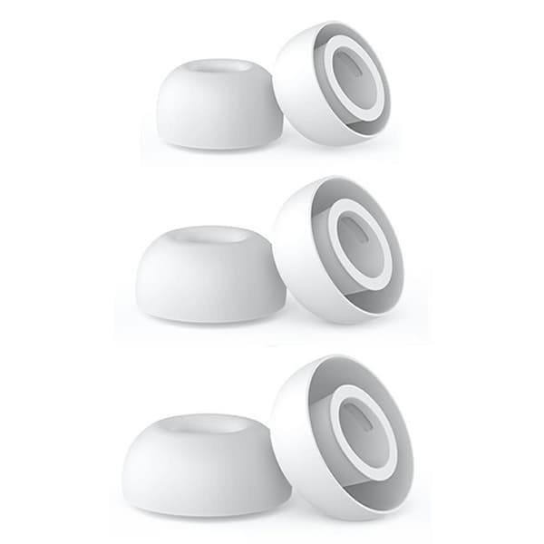 AHASTYLE 3-PACK AirPods Pro 3 Öronpluggar Silikon Vit