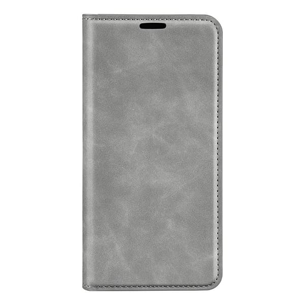 iPhone 17e / 16e Fodral Flip Skin Touch Grå