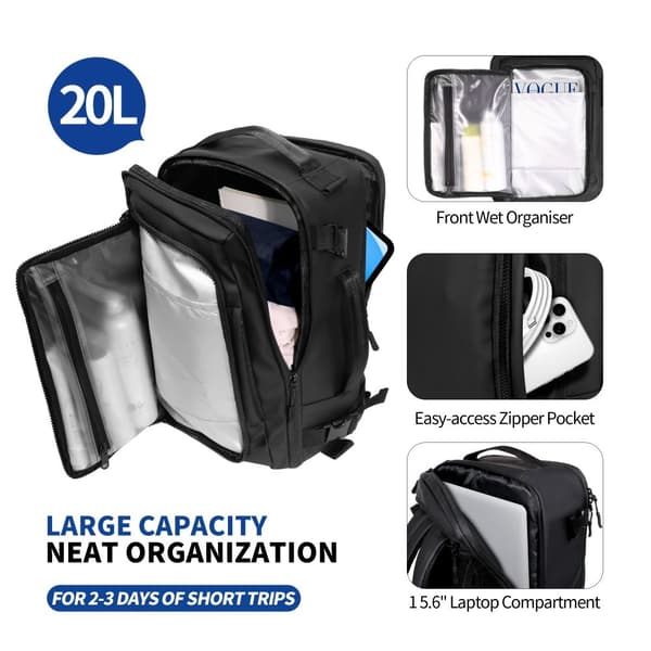 Tech-Protect Ryggsäck 20L 40x20x25 Defender Svart