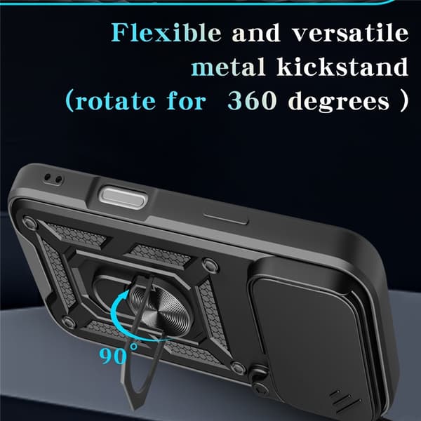 iPhone 17 Pro Skal CamShield Ring Hybrid Blå