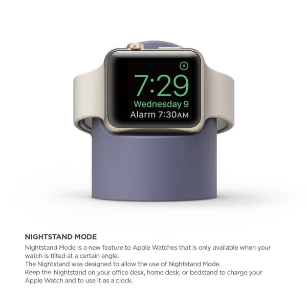 Apple Watch Silikon Stativ Blå