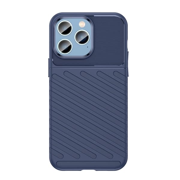 iPhone 14 Plus Skal Twill Textur Blå