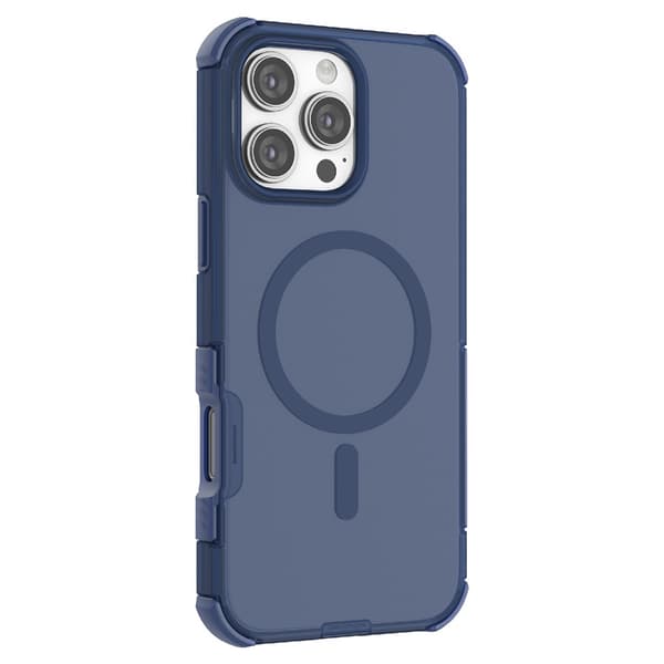 iPhone 16 Pro Skal MagSafe Shockproof Hybrid Blå